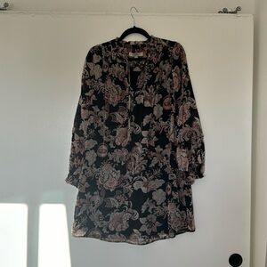 LOFT Size Small Vintage Floral Pattern Dress